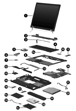 Схема сборки корпуса ноутбука
